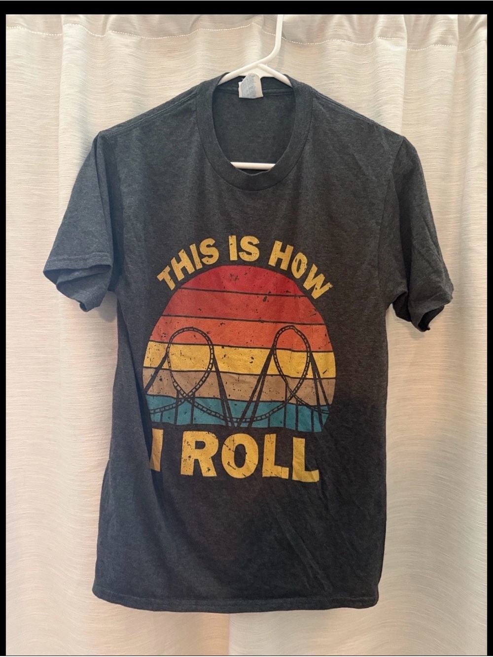 Vintage-Style Charcoal Graphic Tee - This Is How I Roll